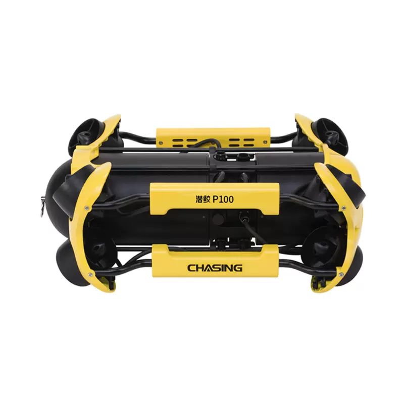 潛行創(chuàng)新 潛鮫P100 水下機器人,Chasing M2,潛鮫P100是一款為專業(yè)用戶和政企市場打造的輕工業(yè)級水下機器人?？?60度全方位移動，擁有更強大的掛載拓展系統(tǒng)，最大程度滿足多專業(yè)場景應用需求。4K超高清EIS防抖相機潛鮫P100采用1/2.3 索尼傳感器，具備EIS防抖技術，配上F1.8超大光圈，極大提升相機低光性能和動態(tài)范圍，暗光拍攝更清晰。8推進器全矢量布局，360度全方位移動;支持多種掛載，擴展應用場景4000 流明LED燈。潛鮫P100有兩個2000流明LED燈（三檔），可以彌補深水和夜視的昏暗，提高水下視距和清晰度，高度還原真實的水下色彩。